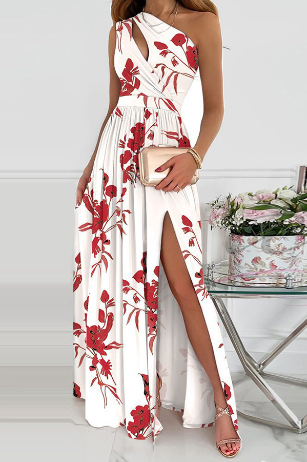 Jade - Floral One-Shoulder Maxi Dress