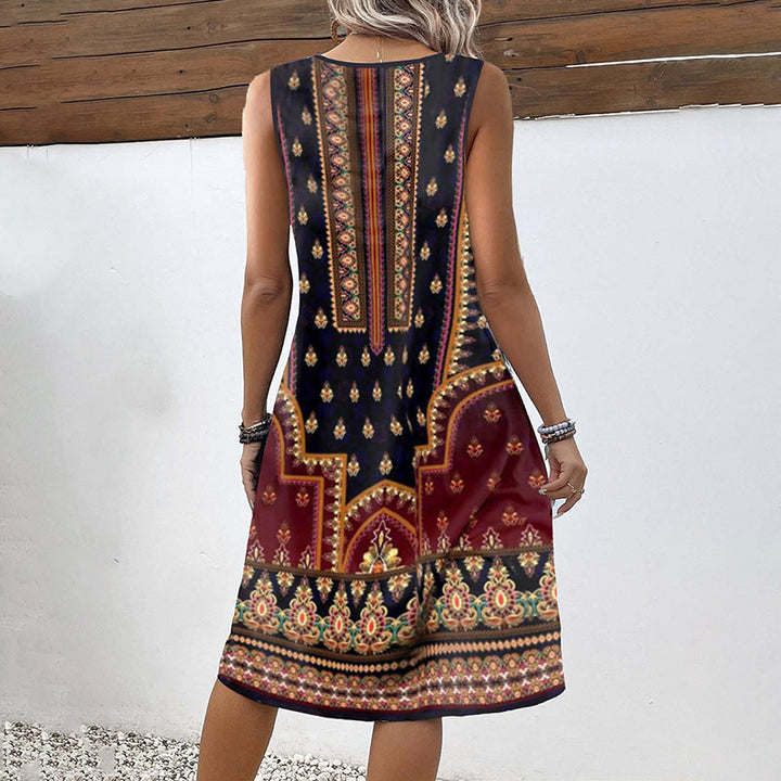 Alisee™ | Dress with ethnic design