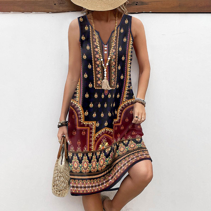Alisee™ | Dress with ethnic design