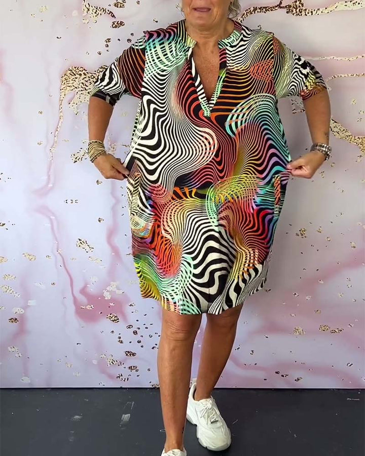 Bella™ | Colorful V-neck dress