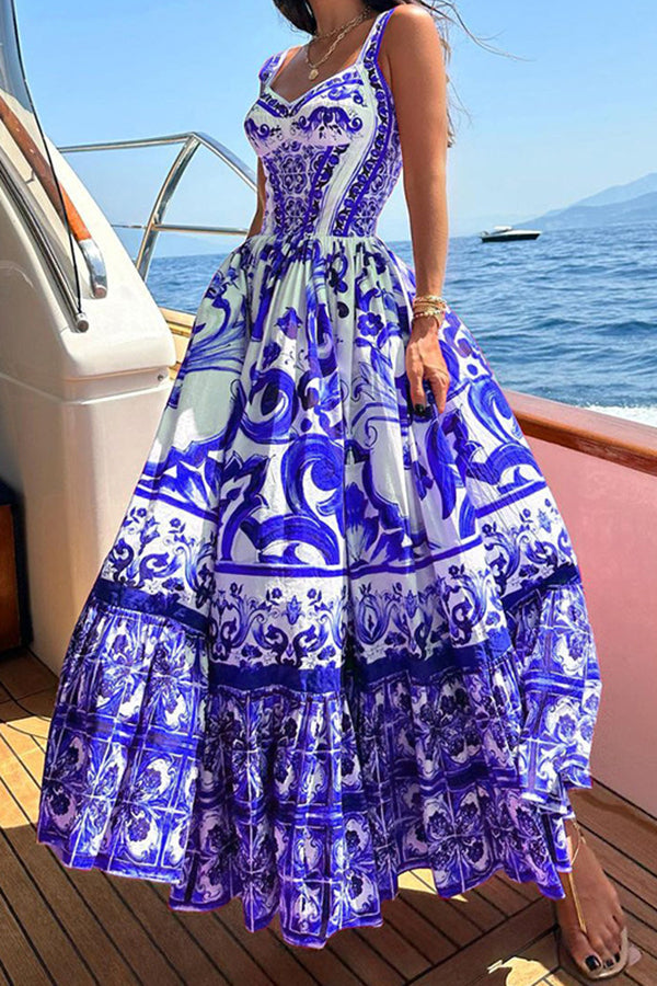 Leah - Floral Patchwork Maxi Dress
