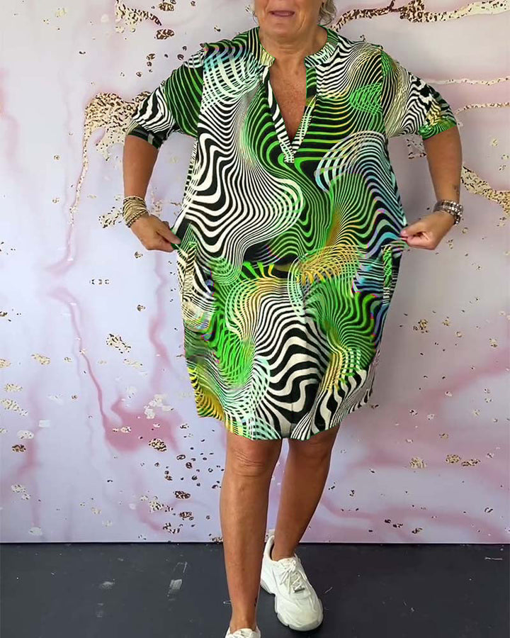 Bella™ | Colorful V-neck dress
