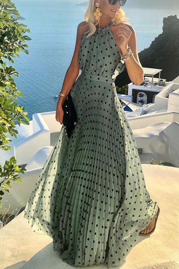 Ember - Dot Print Maxi Dress