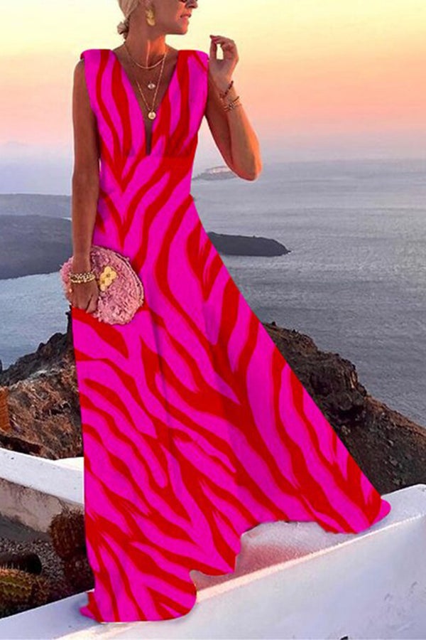 Elise - V-Neck Maxi Party Dress