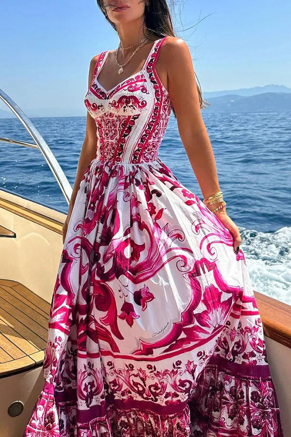 Leah - Floral Patchwork Maxi Dress