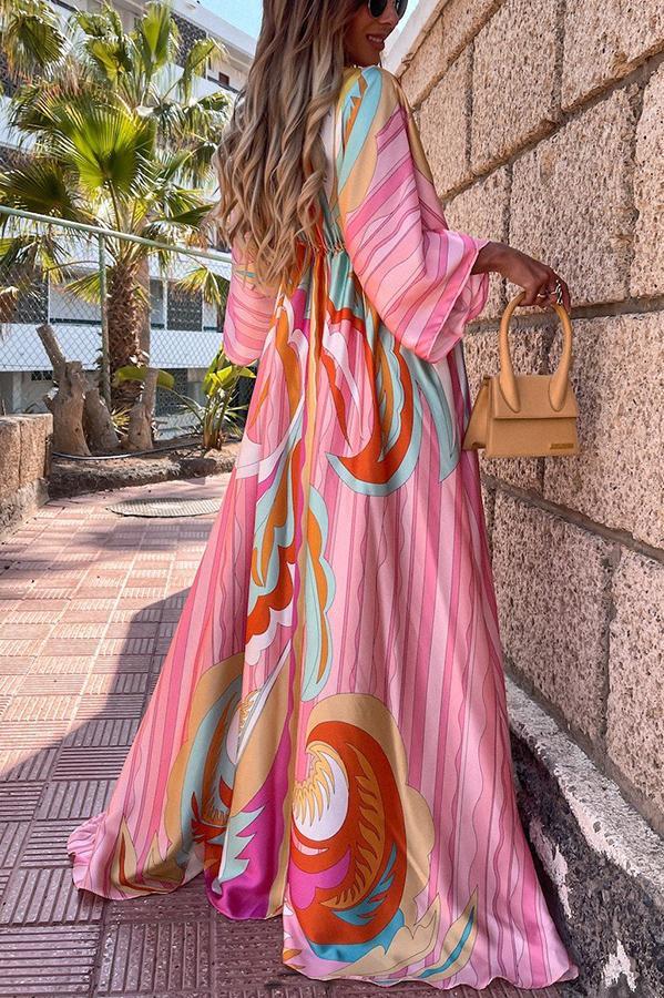 Charlotte - Rainbow Maxi Dress