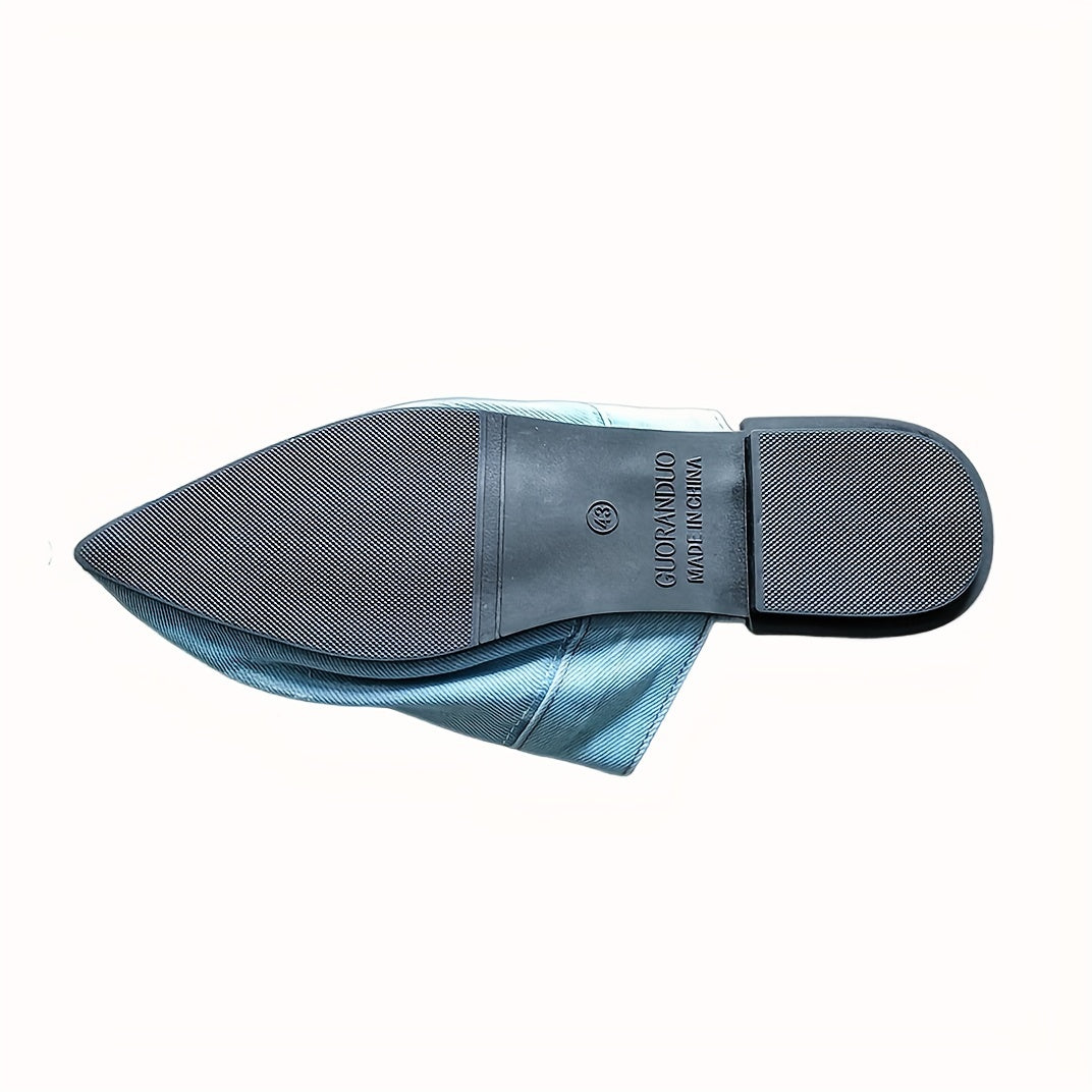 Ashby - Chic & Effortless Denim Flat Mules