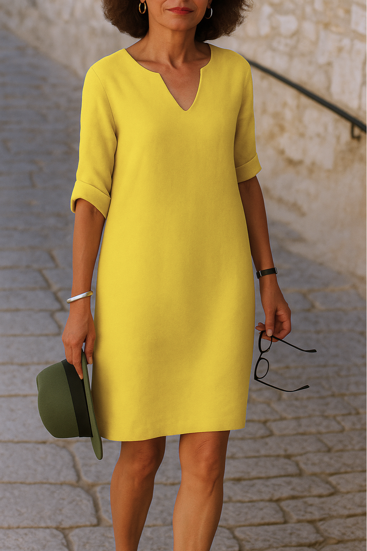 Ria™ | Elegant V-neck dress