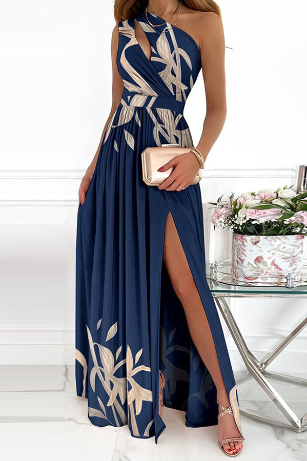 Jade - Floral One-Shoulder Maxi Dress