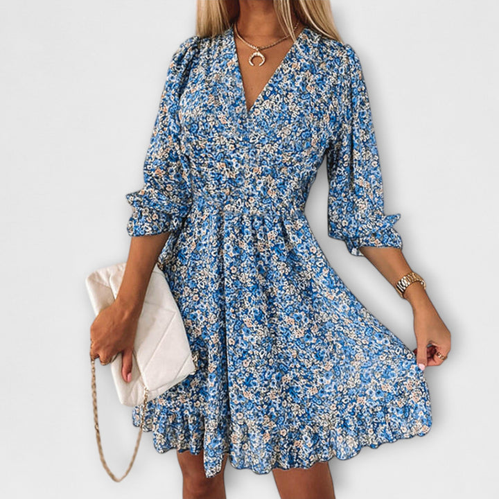 Sarah™ I Floral puff sleeve dress