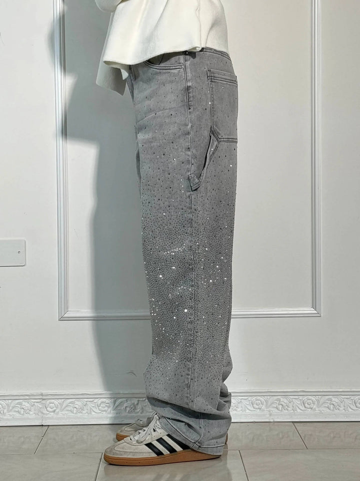 Violet™ | high-waisted trousers with wide legs and button pockets