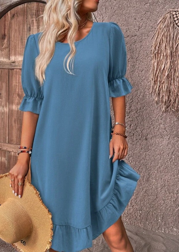 Seraphina - Ruffle Sleeve Summer Dress