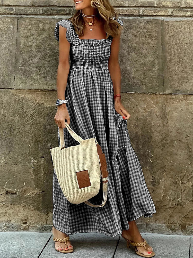Livia - Plaid Spring Dress
