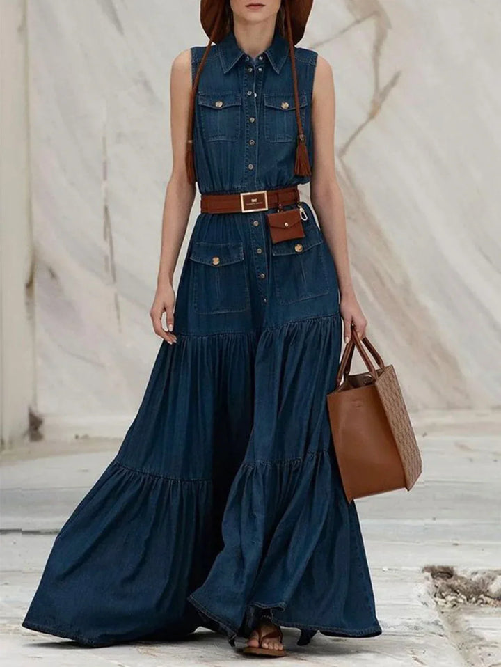 Celine - Timeless Denim Maxi Dress
