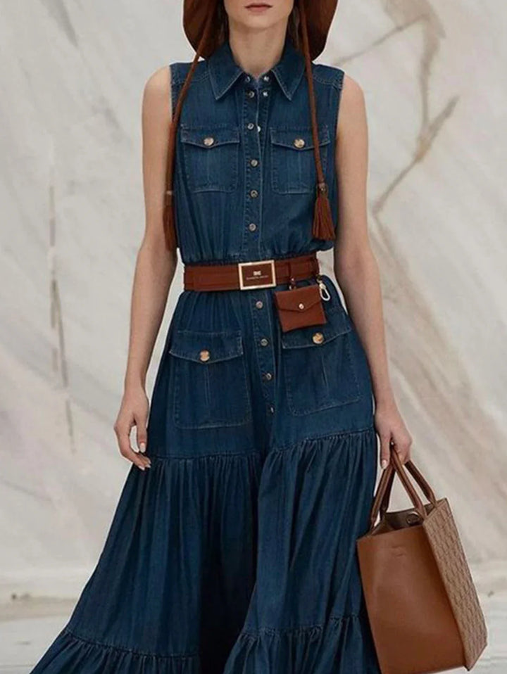 Celine - Timeless Denim Maxi Dress