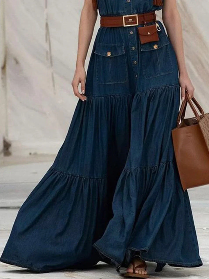 Celine - Timeless Denim Maxi Dress