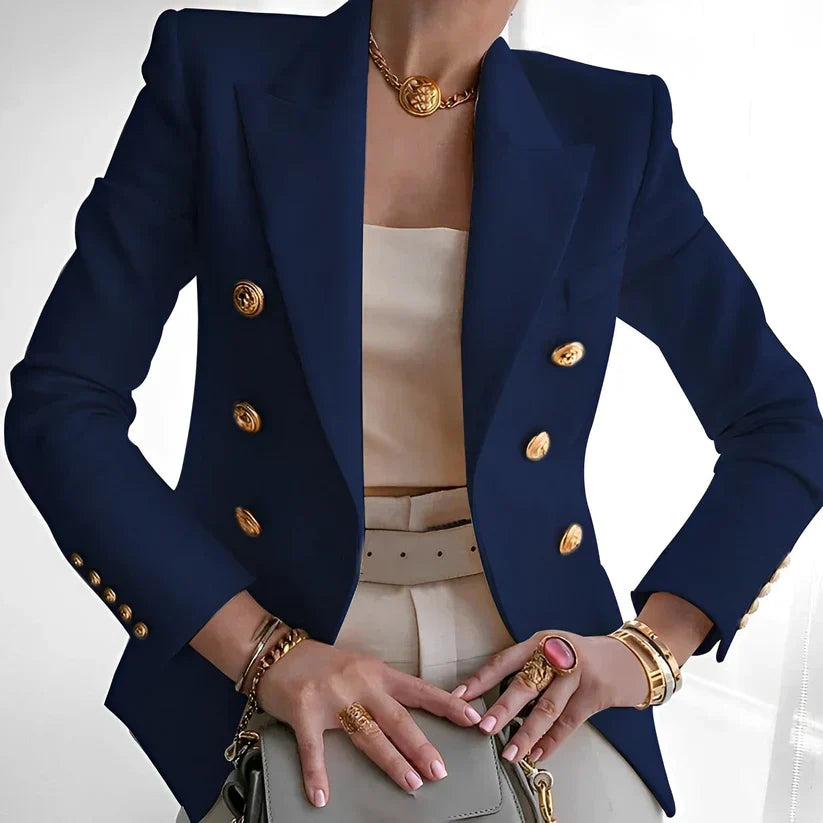 Raffaella™ | Tailored Blazer with Gold Buttons