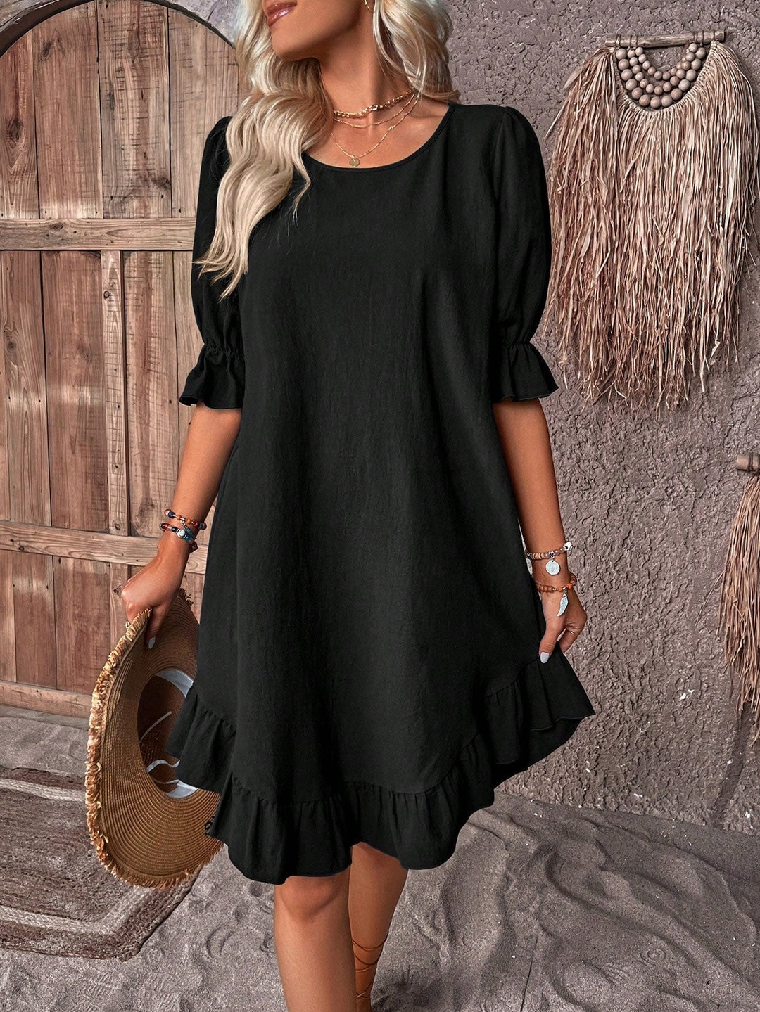 Seraphina - Ruffle Sleeve Summer Dress