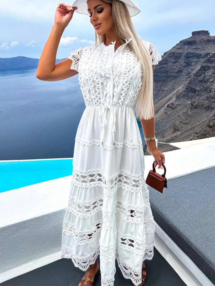 Dana - Classic Beach Sleeveless Maxi Dress