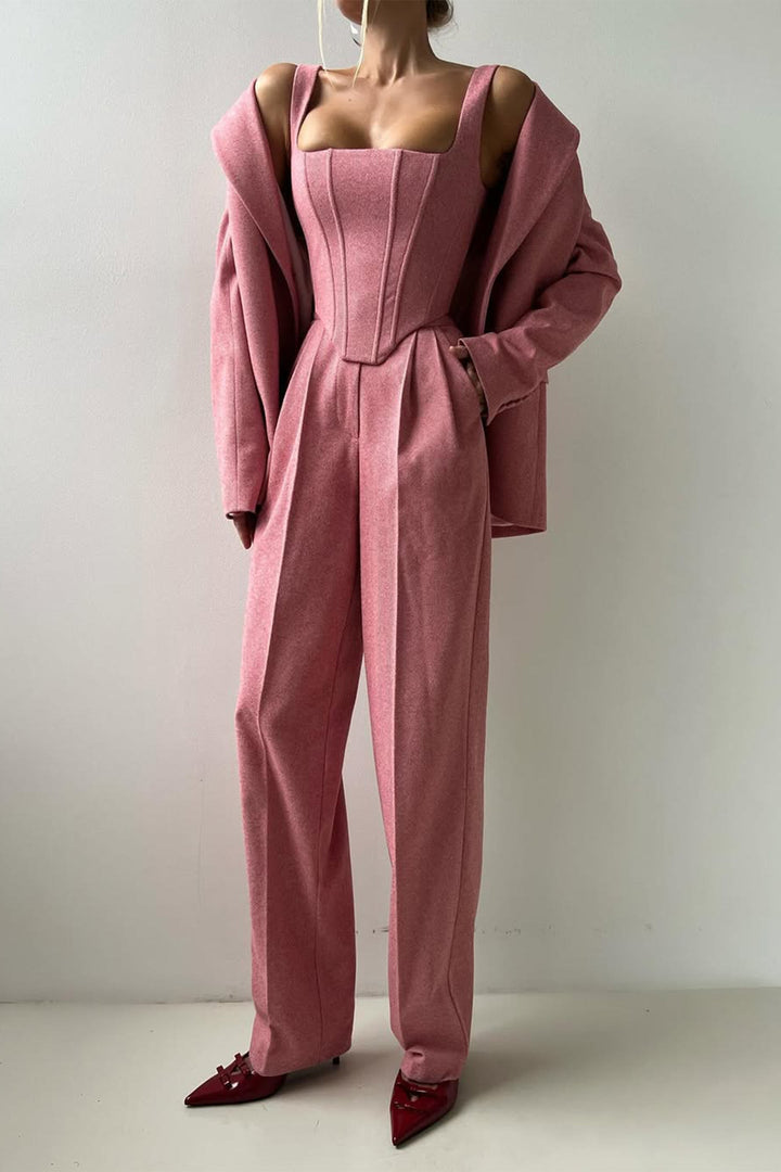 Dolce™ | Three-piece set with double-breasted blazer