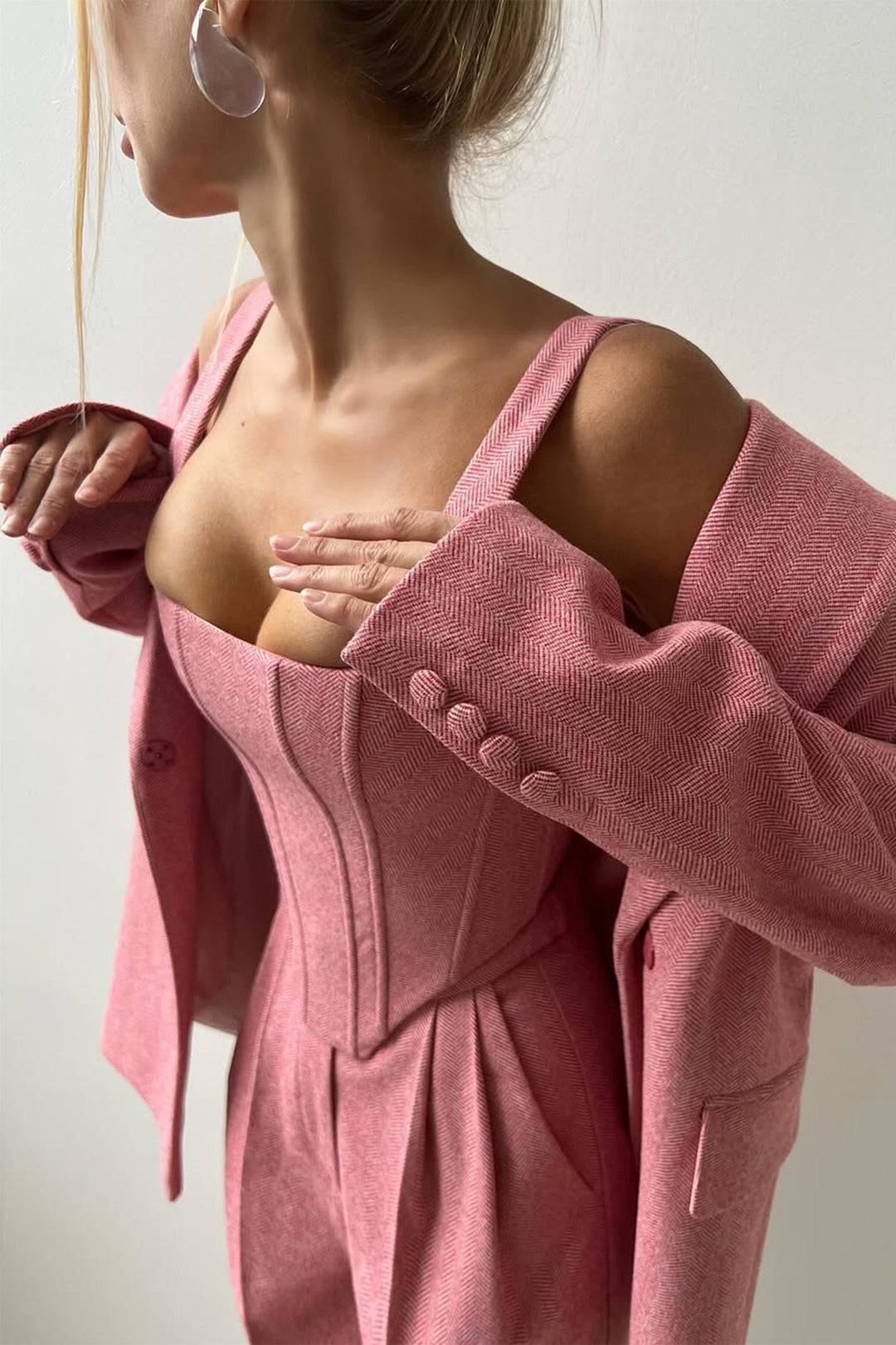 Dolce™ | Three-piece set with double-breasted blazer