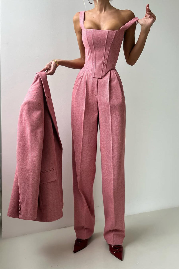 Dolce™ | Three-piece set with double-breasted blazer