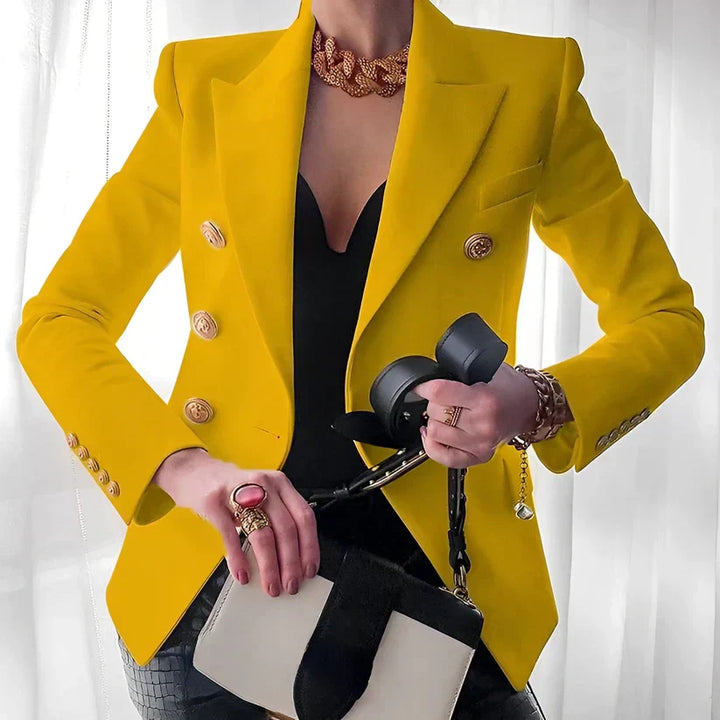Raffaella™ | Tailored Blazer with Gold Buttons