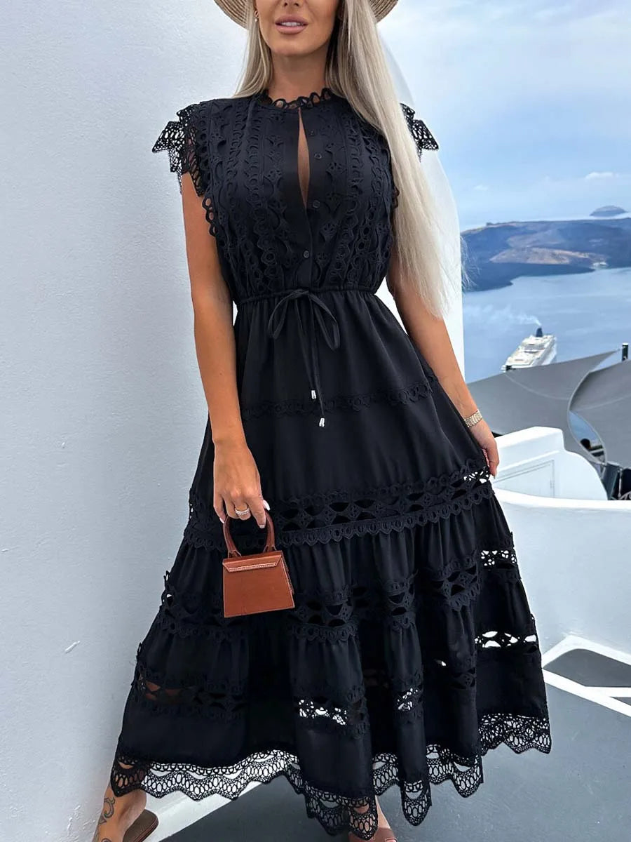 Dana - Classic Beach Sleeveless Maxi Dress