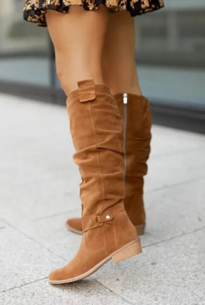 Layla | Suede Elegant Knee-High Boots