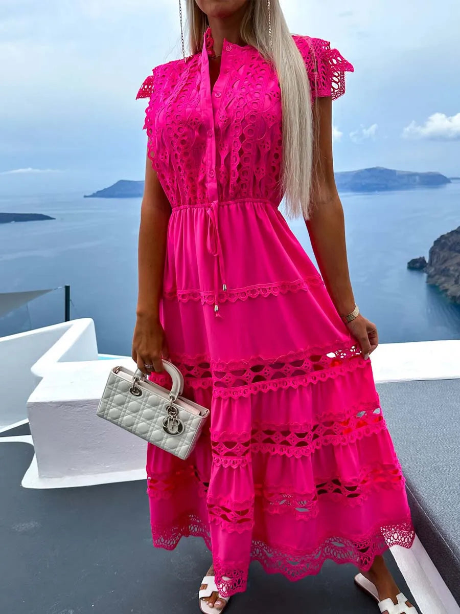 Dana - Classic Beach Sleeveless Maxi Dress