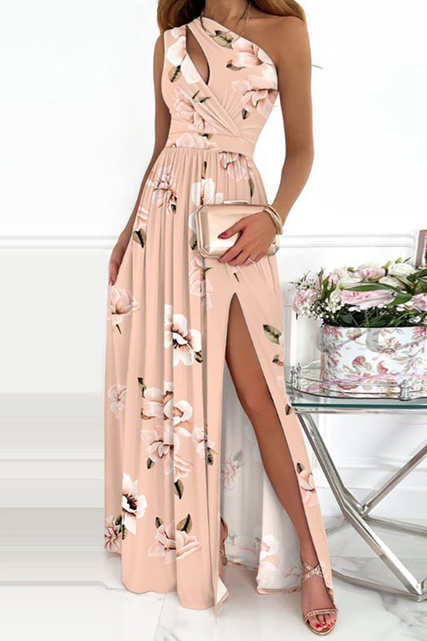 Jade - Floral One-Shoulder Maxi Dress