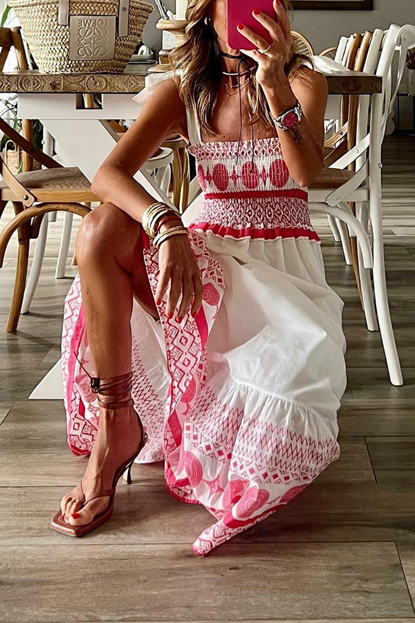 Skylar - Ethnic Print Maxi Dress