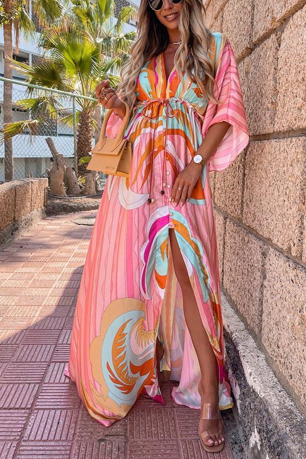 Charlotte - Rainbow Maxi Dress