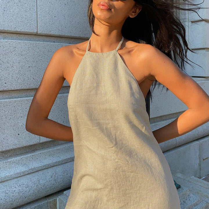 Sue – Halter Mini Dress