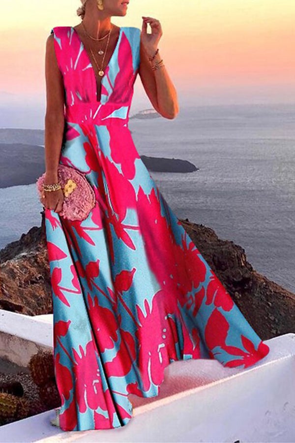 Elise - V-Neck Maxi Party Dress