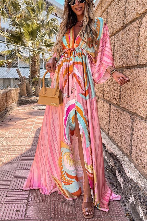 Charlotte - Rainbow Maxi Dress