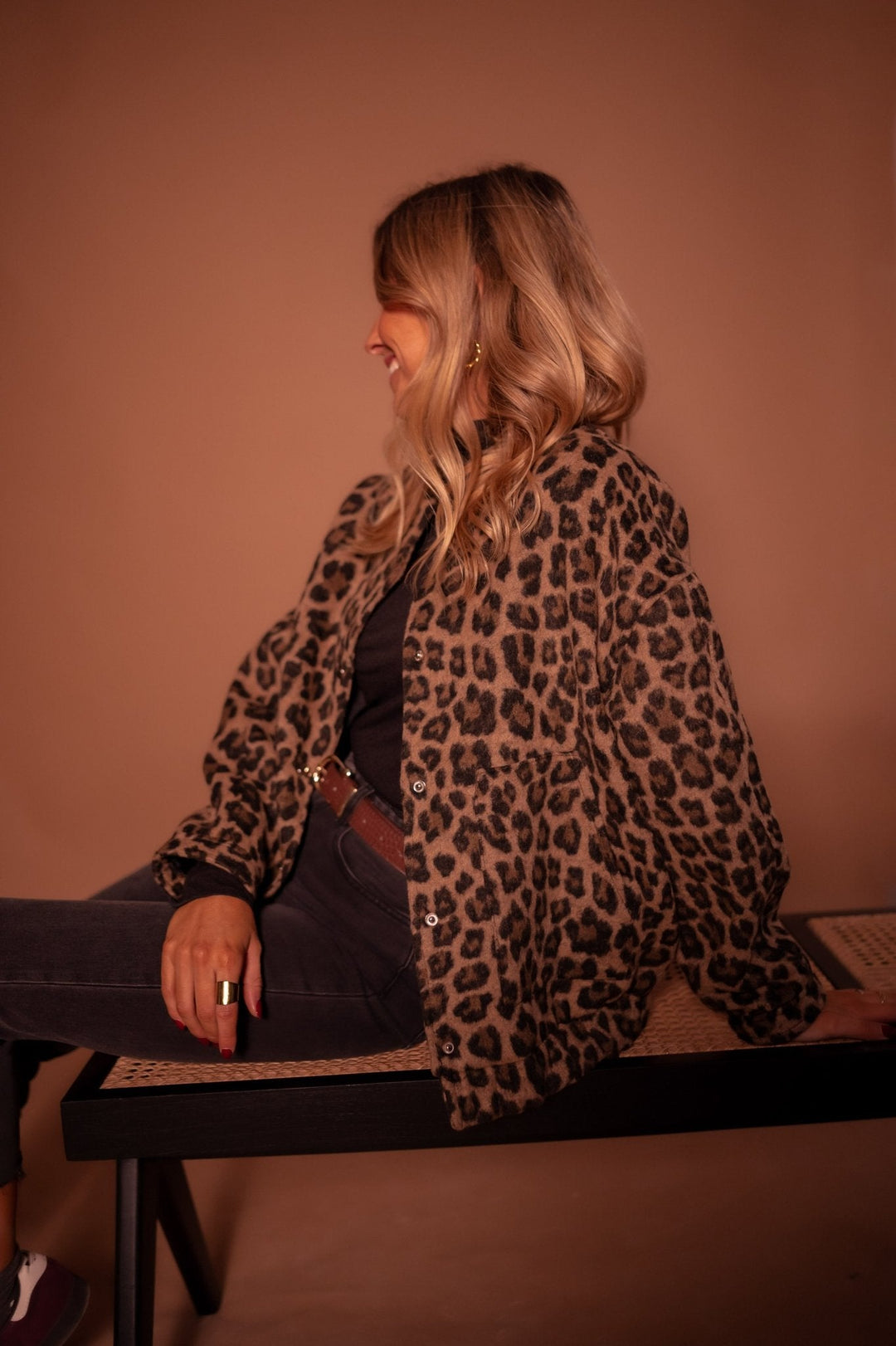 Luna™ | Trendy jacket with leopard print